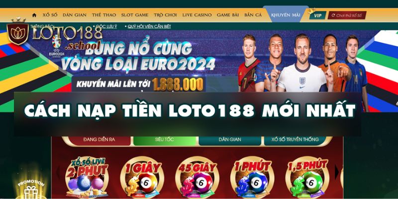 Hướng dẫn nạp tiền Loto188 qua ngân hàng cực nhanh